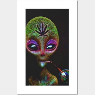 Stoned alien Posters and Art